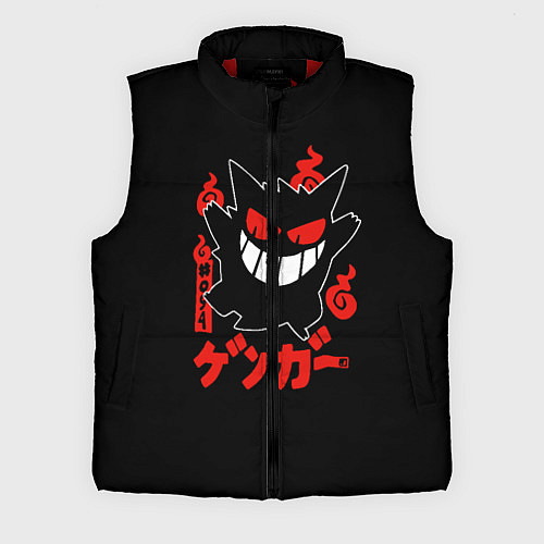 Мужской жилет Pokemon Gengar Генгар / 3D-Красный – фото 1
