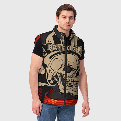 Мужской жилет Iron Maiden / 3D-Красный – фото 3