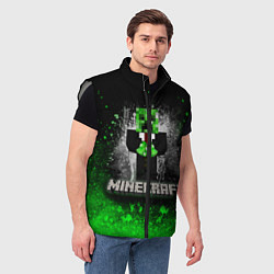 Мужской жилет MINECRAFT, цвет: 3D-светло-серый — фото 2
