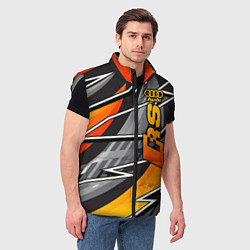 Мужской жилет Audi RS, цвет: 3D-светло-серый — фото 2