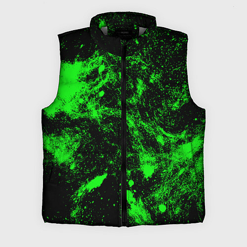 Мужской жилет Зелёная краска / 3D-Светло-серый – фото 1