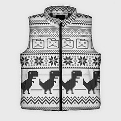 Мужской жилет Свитер с T-rex'ами, цвет: 3D-черный