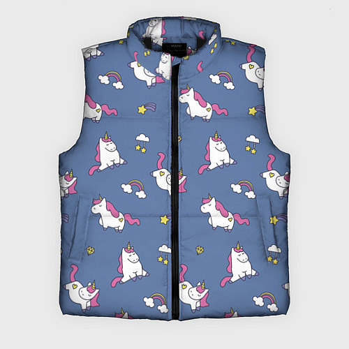 Мужской жилет Сон единорога / 3D-Черный – фото 1