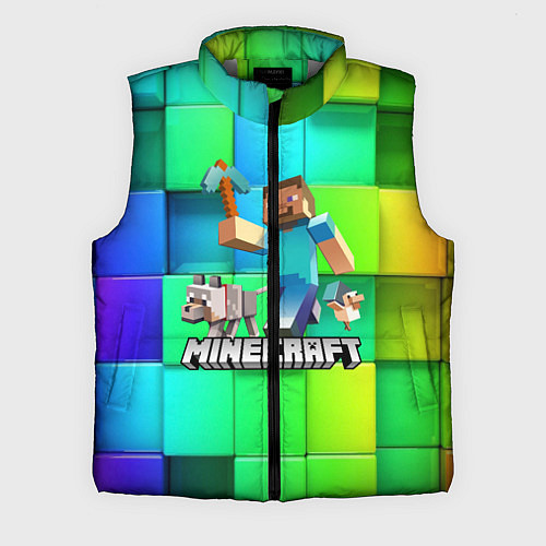 Мужской жилет MINECRAFT / 3D-Светло-серый – фото 1