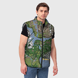 Мужской жилет San andreas, цвет: 3D-светло-серый — фото 2