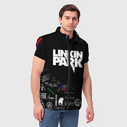 Мужской жилет LINKIN PARK, цвет: 3D-красный — фото 2