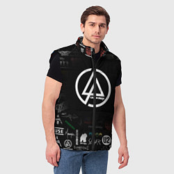 Мужской жилет LINKIN PARK, цвет: 3D-черный — фото 2