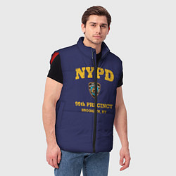 Мужской жилет Бруклин 9-9 департамент NYPD, цвет: 3D-красный — фото 2