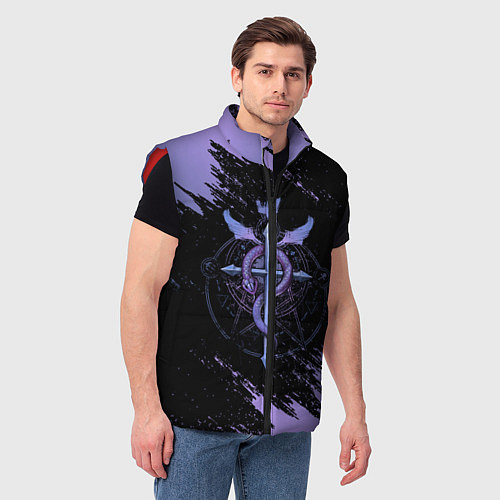 Мужской жилет Стальной алхимик / 3D-Красный – фото 3