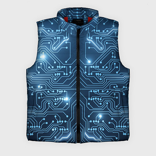 Мужской жилет Системная плата / 3D-Красный – фото 1