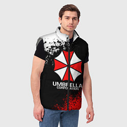Мужской жилет RESIDENT EVIL UMBRELLA, цвет: 3D-светло-серый — фото 2