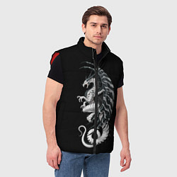 Мужской жилет White Dragon, цвет: 3D-красный — фото 2