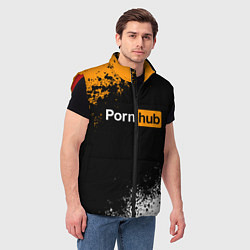 Мужской жилет PORNHUB, цвет: 3D-красный — фото 2