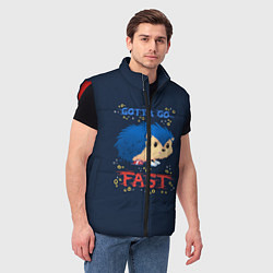 Мужской жилет СОНИК, цвет: 3D-красный — фото 2