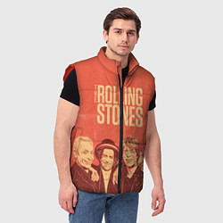 Мужской жилет The Rolling Stones, цвет: 3D-красный — фото 2
