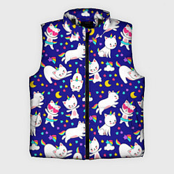 Мужской жилет Кот-Единорог