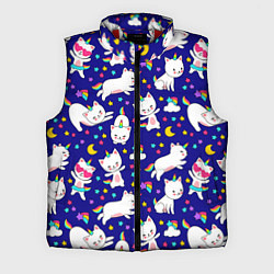 Мужской жилет Кот-Единорог