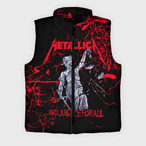 Мужской жилет Metallica / 3D-Черный – фото 1
