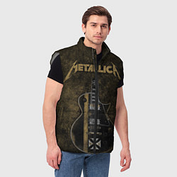 Мужской жилет Metallica, цвет: 3D-светло-серый — фото 2