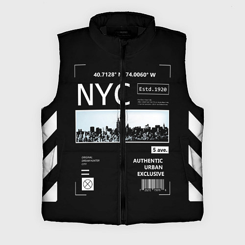 Мужской жилет Off-White: NYC / 3D-Черный – фото 1