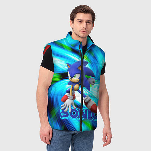 Мужской жилет Sonic / 3D-Красный – фото 3