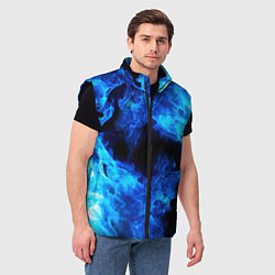 Мужской жилет СИНИЙ ОГОНЬ, цвет: 3D-черный — фото 2