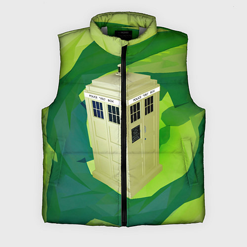 Мужской жилет CRAZY TARDIS / 3D-Светло-серый – фото 1