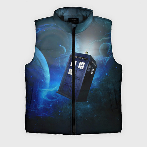 Мужской жилет ТАРДИС / 3D-Черный – фото 1