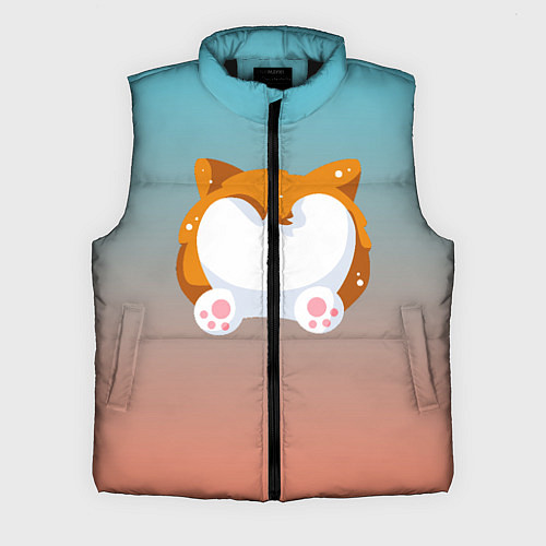 Мужской жилет Милый корги / 3D-Черный – фото 1