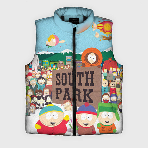 Мужской жилет Южный Парк / 3D-Черный – фото 1