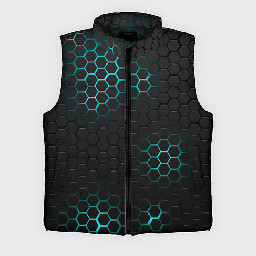 Мужской жилет СТАЛЬНАЯ НЕОНОВАЯ БРОНЯ / 3D-Черный – фото 1