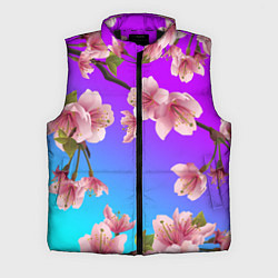 Мужской жилет САКУРА ВИШНЯ, цвет: 3D-черный