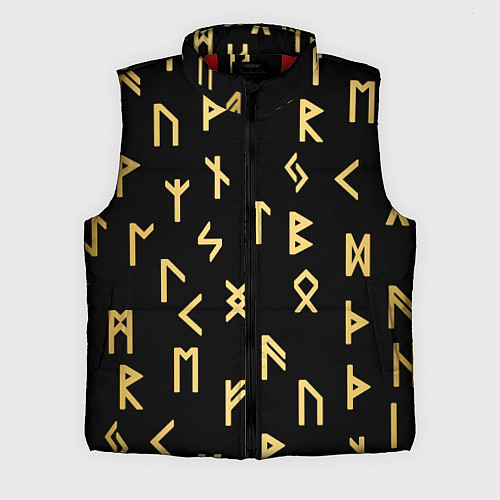 Мужской жилет РУНЫ / 3D-Красный – фото 1