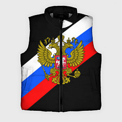Мужской жилет РОССИЯ, цвет: 3D-светло-серый