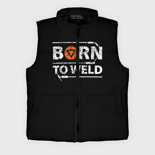 Мужской жилет Рожден для сварки / 3D-Черный – фото 1