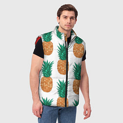 Мужской жилет Ананасовый арт, цвет: 3D-красный — фото 2