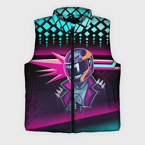 Мужской жилет НЕОНОВЫЙ ГОНЩИК / 3D-Светло-серый – фото 1