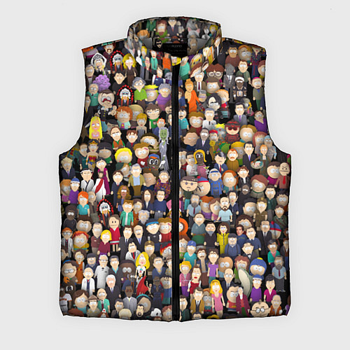 Мужской жилет Персонажи South Park / 3D-Светло-серый – фото 1