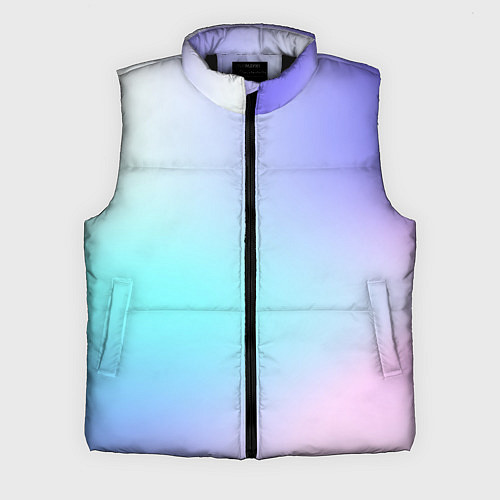 Мужской жилет Небесно голубой градиентный / 3D-Черный – фото 1