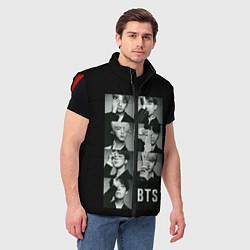 Мужской жилет BTS, цвет: 3D-красный — фото 2