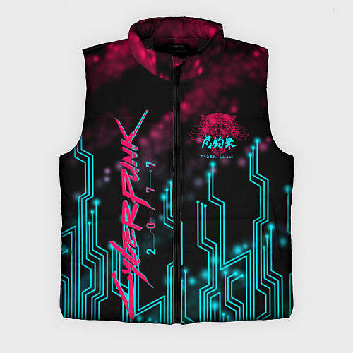 Мужской жилет CYBERPUNK / 3D-Черный – фото 1