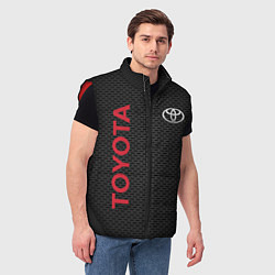 Мужской жилет TOYOTA, цвет: 3D-красный — фото 2