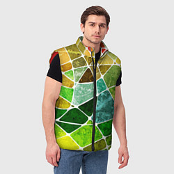 Мужской жилет Мозаика, цвет: 3D-красный — фото 2