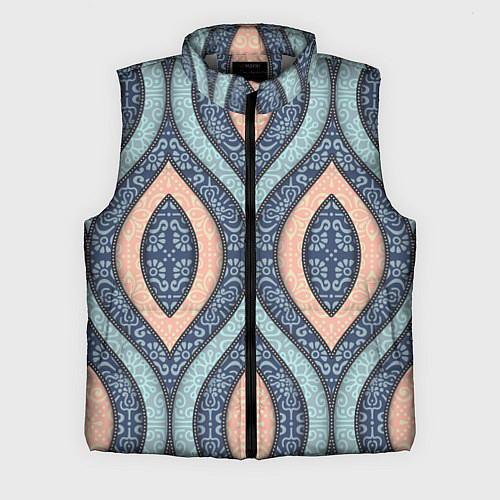 Мужской жилет Восточный орнамент / 3D-Светло-серый – фото 1