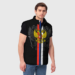 Мужской жилет Россия, цвет: 3D-черный — фото 2