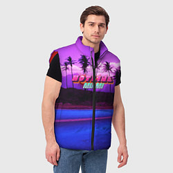 Мужской жилет HOTLINE MIAMI, цвет: 3D-красный — фото 2
