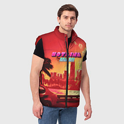 Мужской жилет HOTLINE MIAMI, цвет: 3D-красный — фото 2