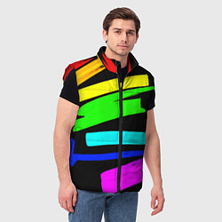 Мужской жилет НЕОНОВЫЕ КРАСКИ, цвет: 3D-красный — фото 2