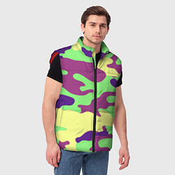 Мужской жилет Камуфляж, цвет: 3D-красный — фото 2