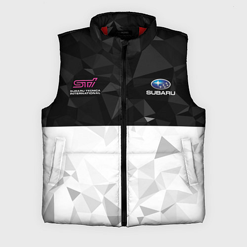 Мужской жилет SUBARU WRX STI спина Z / 3D-Красный – фото 1